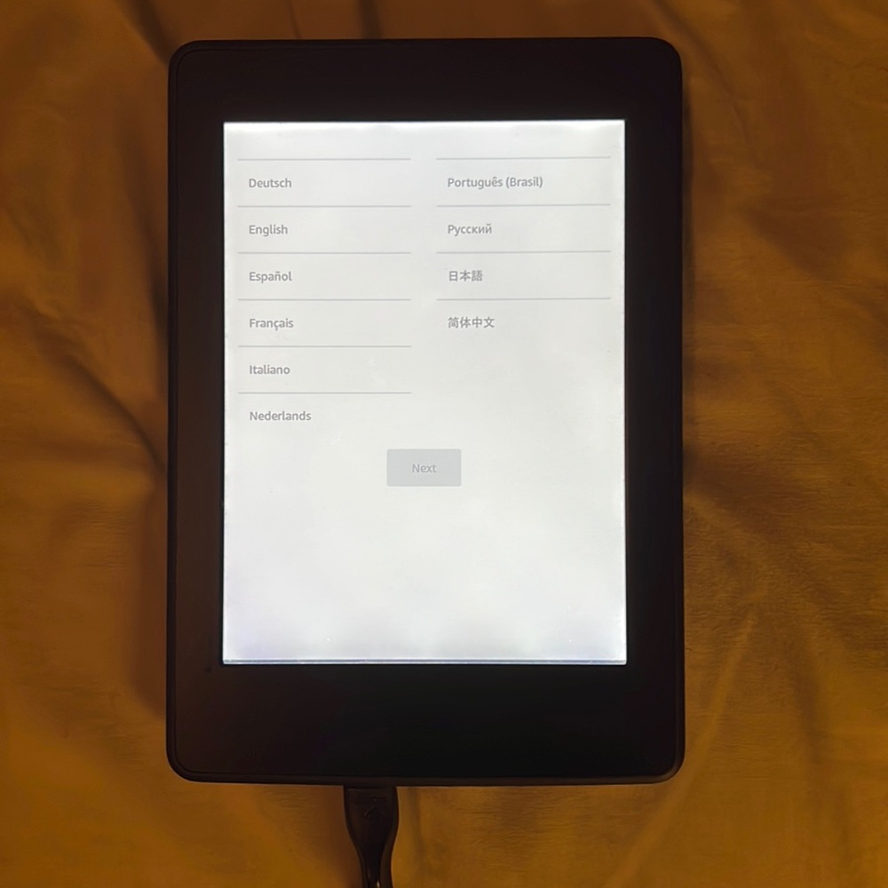 Kindle paperwhite with charger